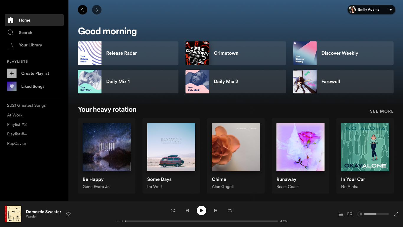 New design update for Spotify on desktop and web player Digital